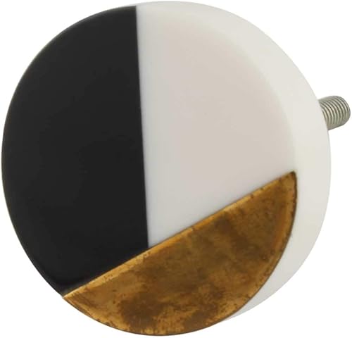 IndianShelf Paquete de 6 pomos de tocador multicolor decorativos de madera para gabinetes de cocina, tiradores bohemios de cajones únicos de madera