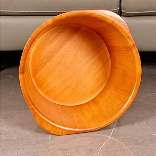 Balde para baños de pies de madera maciza con tapa miniatura 6