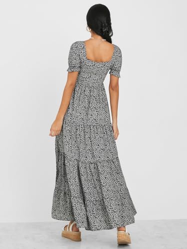 Image of Styli Women Tired Maxi Dress | Flowy Silhouette with Comfortable Fit | Elegant and Stylish Design | Perfect for Casual and Occasion Wear