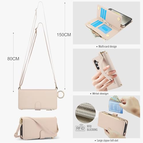 Étui portefeuille Samsung S24 Plus en cuir avec rabat de protection - 2