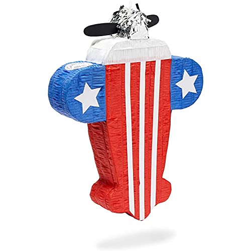Small Airplane Piñata For Patriotic Birthday Party, July 4, Veterans (17 X 13 In) #TOP16