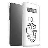 eSwish Matte Snap-On Hülle/Case für Samsung Galaxy S10 / LOL Gesicht Muster/Lustiges Internet Memes Kollektion