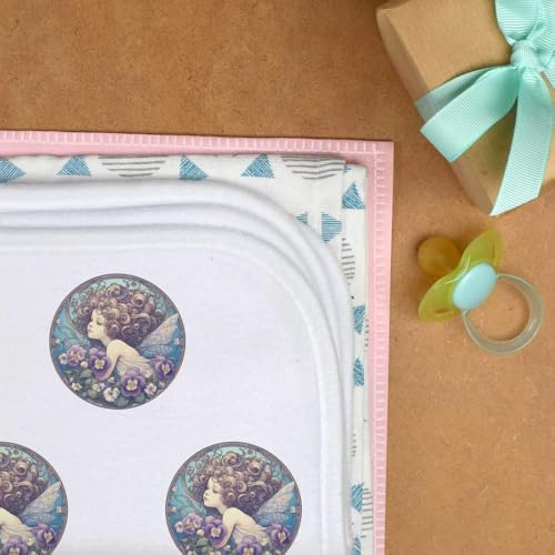 Azeeda 'Viola Garden Fairy' Baby Burp/Wash Cloth (BC00034472)3