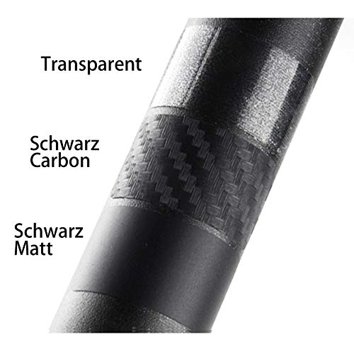 Diawell Fahrrad Kettenstreben Aufkleber Schutzfolie Rahmenschutz Rahmen Schutz Folie Lackschutz MTB BMX Kette Lackschutzfolie Schwarz