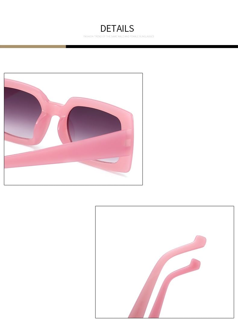 AUGEN Klassische rechteckige Unisex Kunststoff Sonnenbrille UV 400 Schutz Medium (207) C3 M