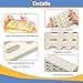 Derurizy Ceramic Brick, Ceramic Radiant Flame Tamer Replacement for Barbeques Galore Grand Turbo, Grand Hall, Members Mark Grills, Heat Plate Ceramic Briquettes, 7 1/16