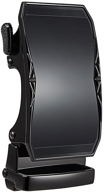 Black Square Metal Automatic Buckle for Men Casual Versatile Belt Replacement