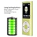 MP3 Player, 64GB Music Player Lossless Music Slim 1.8 Inch LCD Screen Portable MP3 Music Player, Includes Charging Cable and Earphone, Easy to Carry (Green)