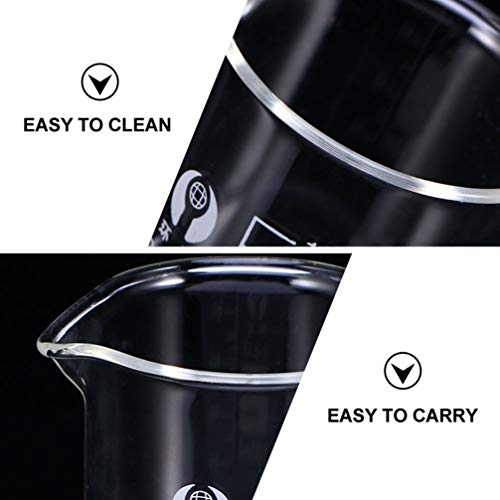 UKCOCO Bicchiere di Vetro- Scala di Misurazione