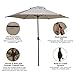 Abba Patio 7.5' Patio Umbrella Market Umbrella Outdoor Table Umbrella with Push Button Tilt & Crank for Patio, Beige