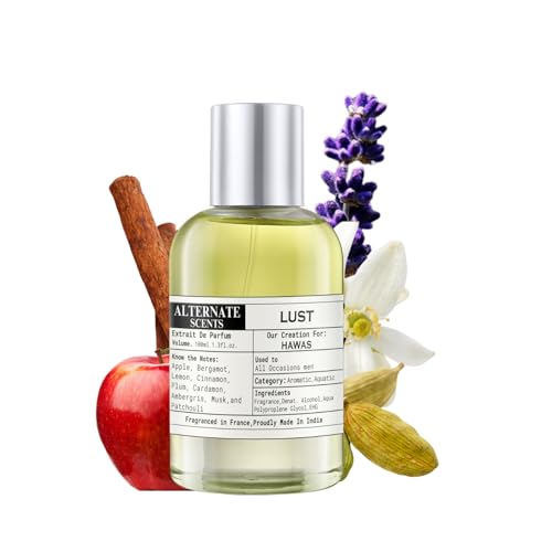 Image of Alternate Scents LUST Long Lasting 100ML Perfume For Men |Strong& long Lasting with 30% Oil Concentration|Fresh Fruity-Aquatic | Fragrance From France | Made In India