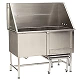 Master Equipment Stainless Steel Superior Pet Tub, Left Plumbed, 48-Inch