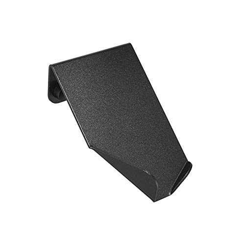 Jabonera de barra/jabonera creativa para inodoro, montaje en pared, sin perforaciones, jabonera de aluminio, se puede utilizar en hoteles, familias, hoteles (negro)