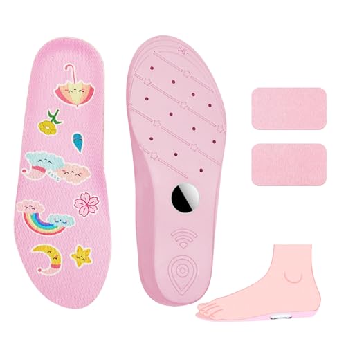 Plantillas con soporte para Airtag, niños y adultos, color rosa