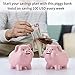 PIG WORLD Piggy Bank for Adults Must Break to Open,Ceramic,Girls Piggy Bank for Boys,Money Box for Cash Gift,Coin Bank,Tip Jar,Alcancias De Dinero para Adultos Niños,Piggy Bank for Kids,Cash Saving