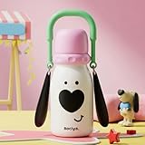 OHAANYY Borraccia Termica per Bambini 350ml, Design Orecchie da Cucciolo, Termos in Acciai...