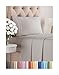 Twin Size Sheet Set - 3 Piece Set - Hotel Luxury Bed Sheets - Extra Soft - Deep Pockets - Easy Fit - Breathable & Cooling - Wrinkle Free - Comfy - Light Grey Bed Sheets - Twins Sheets - 3 PC