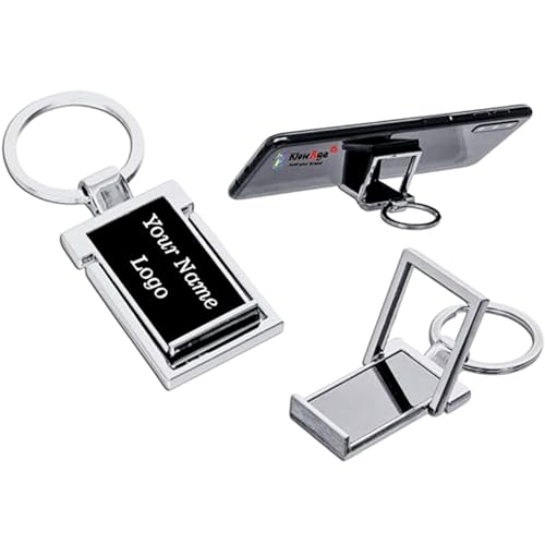 Image of Personalised Stainless Steel Keychain, Rectangular, Metal, Custom Engraved, Unisex, for Gifting