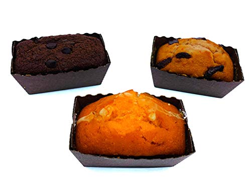 The Baking Institute's Gourmet Fresh Baked Breakfast Bread Loafs - 4 Oz - 8 Pack Bold Variety Mix Assortment - Individually Wrapped Desserts In Assorted Flavors - Banana, Blueberry, Cranberry Walnut, Lemon, Carrot, Orange, Chocolate Chip Date, Strawberry #TOP4