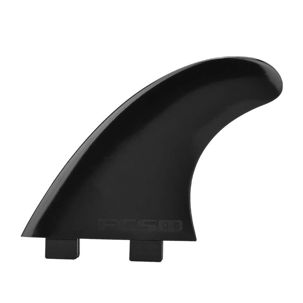 Wakects Lot de 3 ailerons de Planche de Surf en Nylon et Plastique à tête Unique G5, Palmes de Surf Haute Performance pour la Natation et Le Surf, Noir