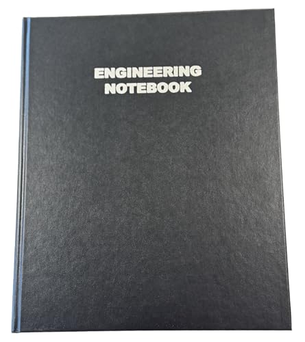 Cahier d'ingénierie 2001HC reliure à plat et couverture rigide durable 200p