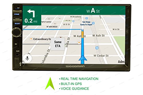 Woodman WMGPS3030 Double Din Car Stereo (Black)