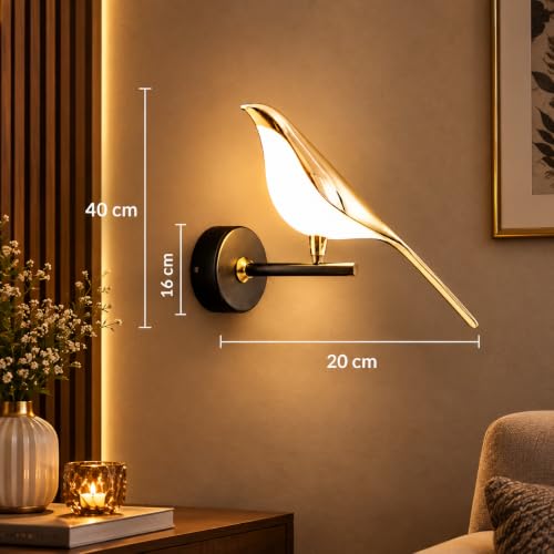 One94Store Store One94Store Modern Bird Wall Lamp Gold LED - Image 5