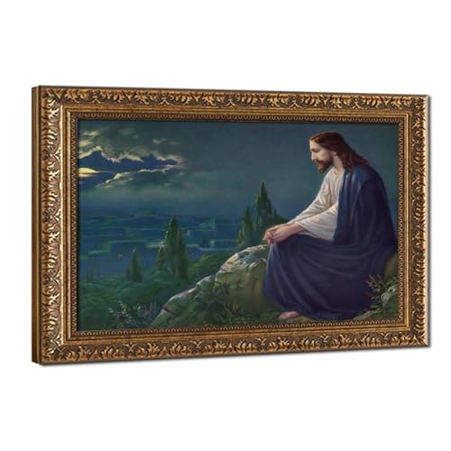 Toile Christ sur le mont des oliviers : décoration murale salon et bureau 61x91cm