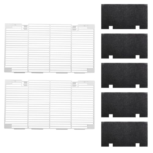 3104928.019 RV A/C Air Conditioner Covers Grill Replacement with Air Filter for The Dometic Air Conditioner(2 pcs A/C Ducted Grilles and 5 pcs Filter)