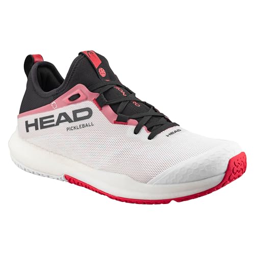 HEAD Motion Pro Men's Pickleball Shoe, White/Red, 9