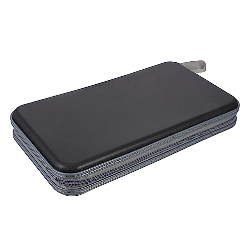 IWOWHERO Capacity CD Storage Pouch Zipper Case for Dvd and CD Disc Organization Portable Holder for Car and Home and Scratches present