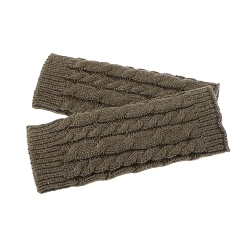 LIFKOME Fingerless Gloves for Women Men Knitted Arm Sleeves Long Warmers for Winter