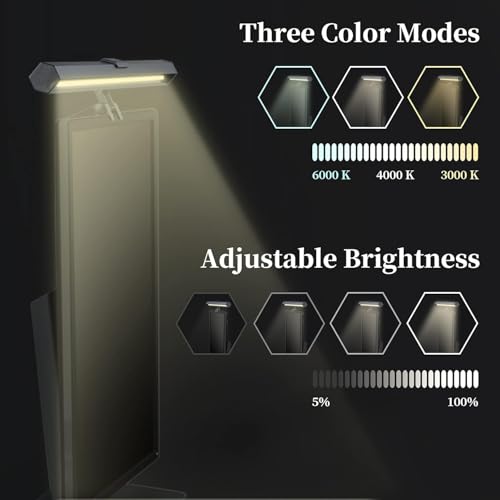 Image of Quntis Monitor Light Bar, ScreenLinear Pro Computer Reading Lamp with Auto-Dimming, Ra98 CRI Eye-Care Screen Light, No Glare /Flicker-Free LED Desk Lamp for Home Office, Students & Gaming (15-22 inch)