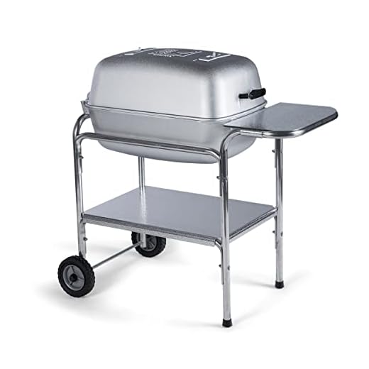 PK Grills PKO-SCAX-X Charcoal BBQ Grill and Smoker Combo, Regular, Silver