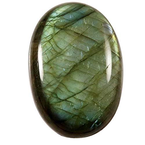 Labradorite naturelle cabochon ovale 82,8 ct | Pierre fine en vrac Jh63-B07VNY8D11 pour bijoux