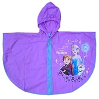CARTOON Disney Frozen Raincoat Kids Waterproof Rain Cape Windproof