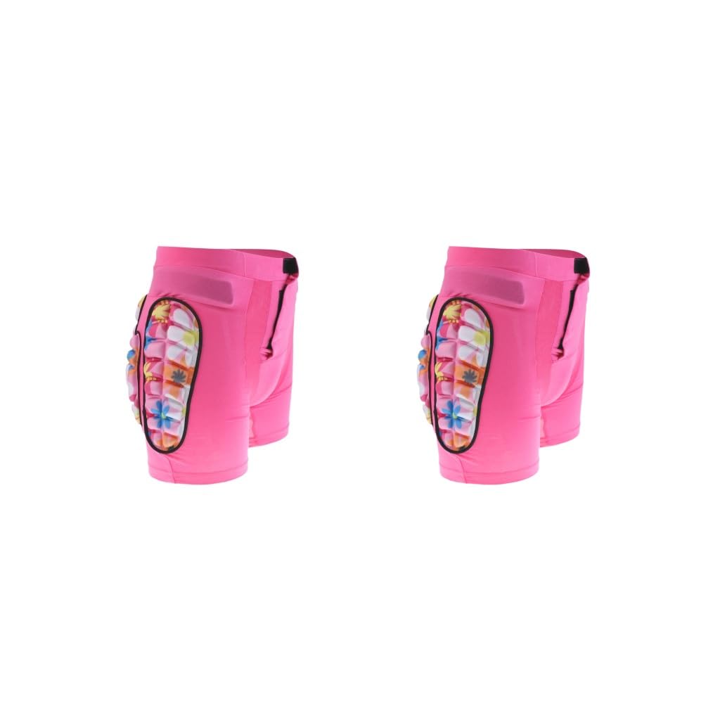 Short de ski rembourré pour hanches et fesses Rose XXS