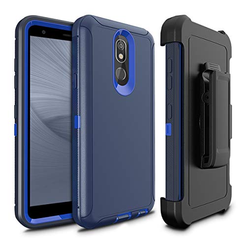 Stylo 5 Case, Cellularvilla Hybrid Dual Layer Heavy Duty Belt Clip Holster Kickstand Shockproof Dustproof Full Protective Cover for LG Stylo 5 (2019) (Blue)