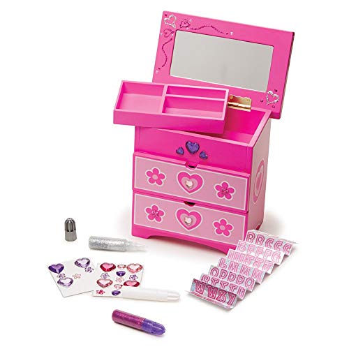 Melissa & Doug DYO Double Chest of Drawers boîte à bijoux en bois noble durable