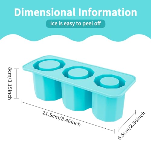 Set de 2 cubeteras de silicona con tapa azul miniatura 2