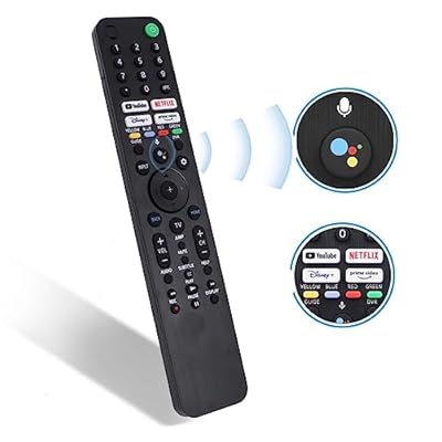 RMF-TX520U for Sony Smart TV & Bravia TV with Voice Control - Replacement Remote for Sony 2019-2023 XBR/KD/XR Series, X80J, X85J, X90J, A80J etc - 1 Year Warranty