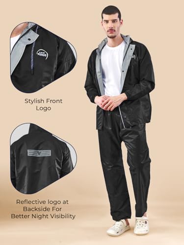 Image of LUX VENUS Reversible Rain Coat for Men.
