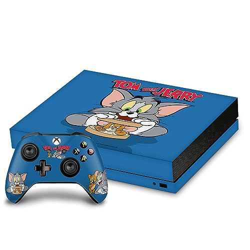 Graphismes Vinyle Xbox One X Tom and Jerry Autocollant Peau Couverture Console Set