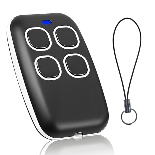 Mando a Distancia Universal 4 en 1 para Puertas y garajes – Mando a Distancia Rolling Code Multifrecuencia de 280 a 868 MHz para Puertas, Garajes, Automatismos y Alarmas(Blanco)