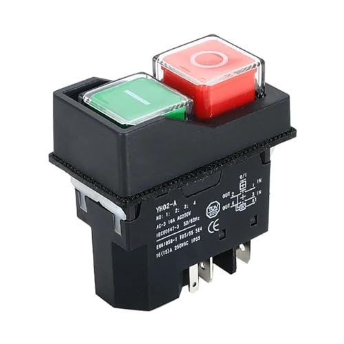 Interruptor electromagnético resistente al agua DZ05 con parada de seguridad CA 250V 6