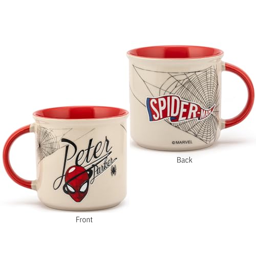 Image of Clay Craft - Official Compatible with Marvel Spider-Man Printed Mug | Fine Ceramic Coffee /Milk Mug, 400 ml | Cartoon Superhero Gift for Kids & Adults | Microwave & Dishwasher Safe