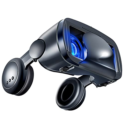 Gafas Realidad Virtual Niños Auriculares 2 En 1 Con Gafas De Realidad Virtual, Auriculares De Alta Fidelidad Con Gafas De Realidad Virtual 3D, Auriculares...