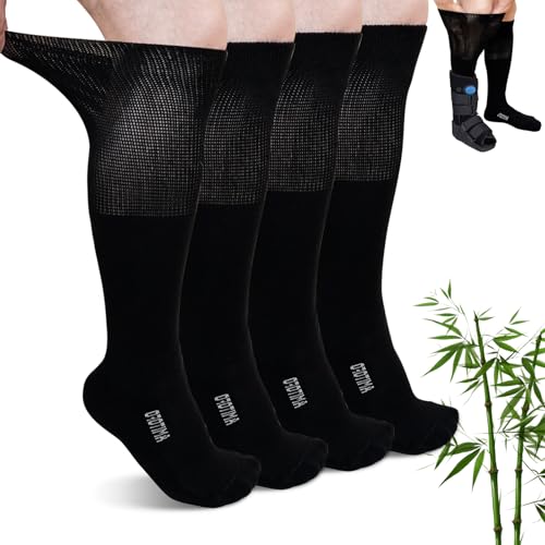 ZAKASA Calcetines Diabéticos Hombre Mujer: Calcetines Bambú