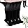 LOFIR Knee High Diabetic Socks: Bamboo Extra Wide Soft Top Non Binding Orthopedic Sock Liner Cushioned for Men Women with Swollen Feet Recovery Boots Hospital Black 2 Pairs 6-8
