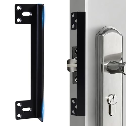 AOZULIJI Door Latch Guard Plate 7” Outswing Door Security Protector Shield, Heavy Duty Version, Cover to Block Access to The Door Lock/Deadbolt Latch – Protect Against Forced Entry